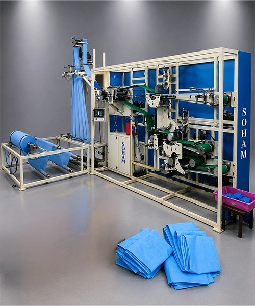 Disposable Bed Sheet Cutting and Folding Machine Disposable Bed Sheet Cutting and Folding Machine